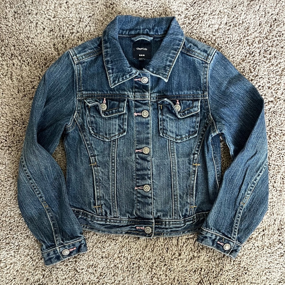 Gap Girls Classic Blue Denim Jacket Size 4
